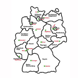 Hauptstadt deutschland bundesländer Welche 16