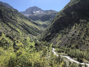 Écrins Nationalpark Richtung Chalet Gioberney