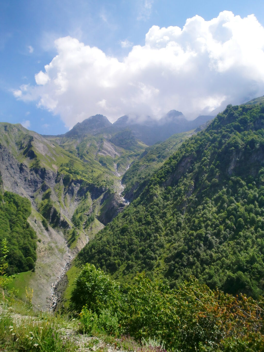 Écrins Nationalpark Richtung Châlet Gioberney