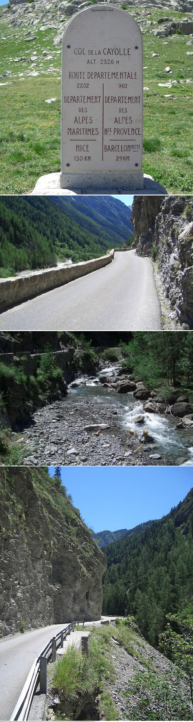 Pässe fahren in Frankreich: Col de la Cayolle