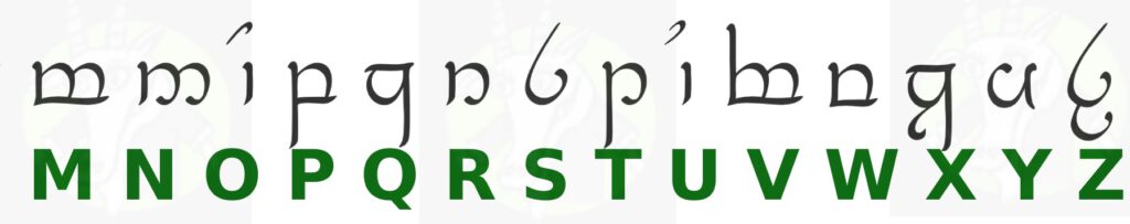 Tengwar L bis Z