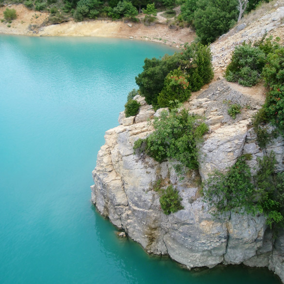 Lac de Ste-Croix (Blick von der Brücke)