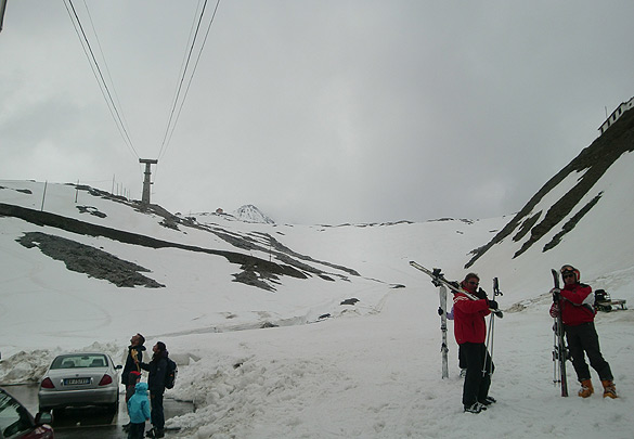 Sommerskigebiet Stilfser Joch (Passo di Stelvio): Skifahrer im Sommer