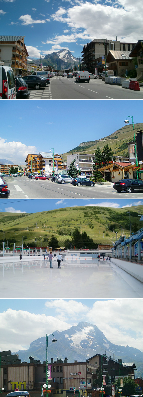 Der Ort Les Deux Alpes