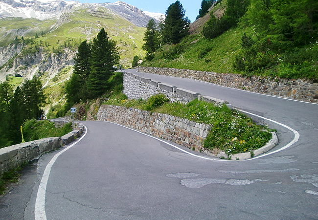 Stilfser Joch (Passo di Stelvio): Kehre