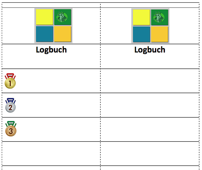 logbuch zum rollen 74mm platz 1bis3