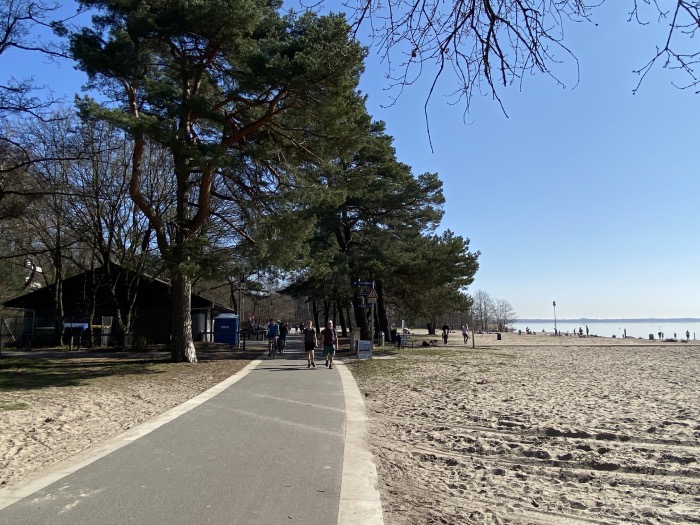 Radweg an der Weißen Düne